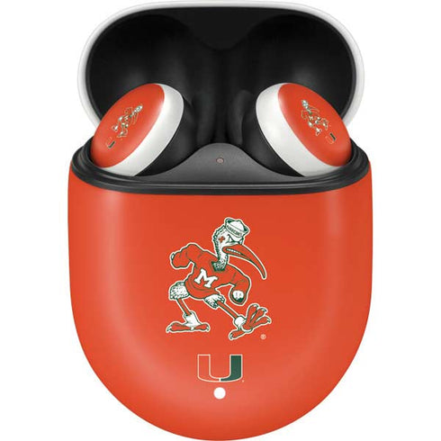 University of Miami Sebastian Mascot Google Pixel Buds Skin